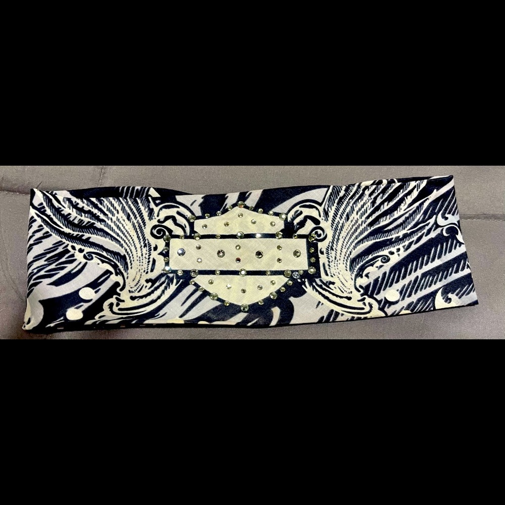 Harley Davidson bandana hair wrap